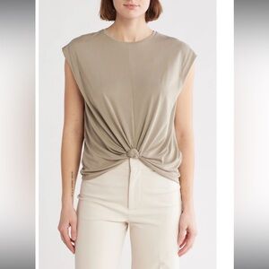 rag & bone Jenna Knotted Muscle Tee Size Large NWT